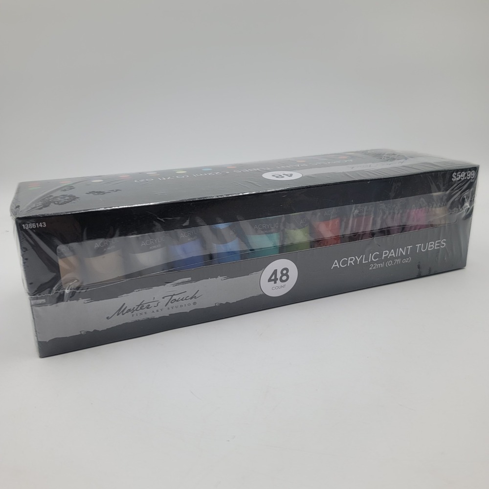 Masters Touch Acrylic Paint Set 48 Count 22ml Tubes Fine Art Studio 1386143 NEW